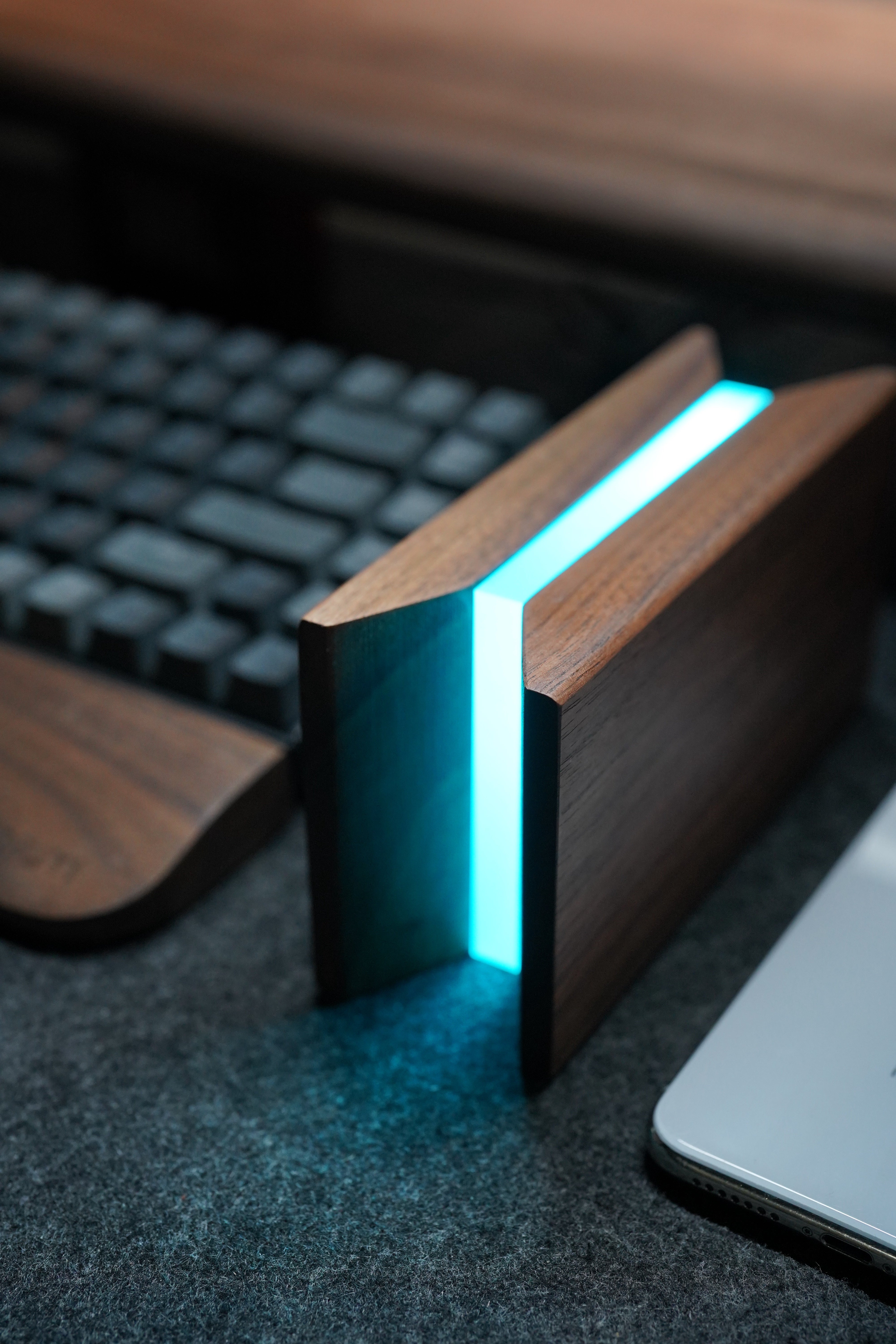 Royal Series - 360° Adjustable RGB Wooden Monitor Stand(R20)