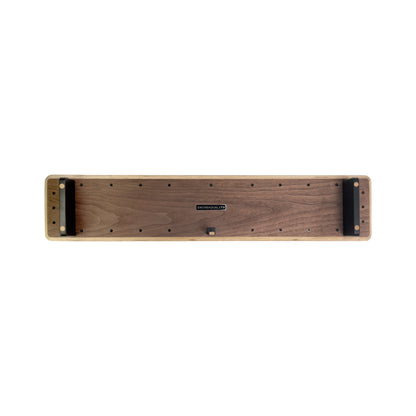 zmdeskop M10 black walnut Desktop Monitor Stand Riser back detail