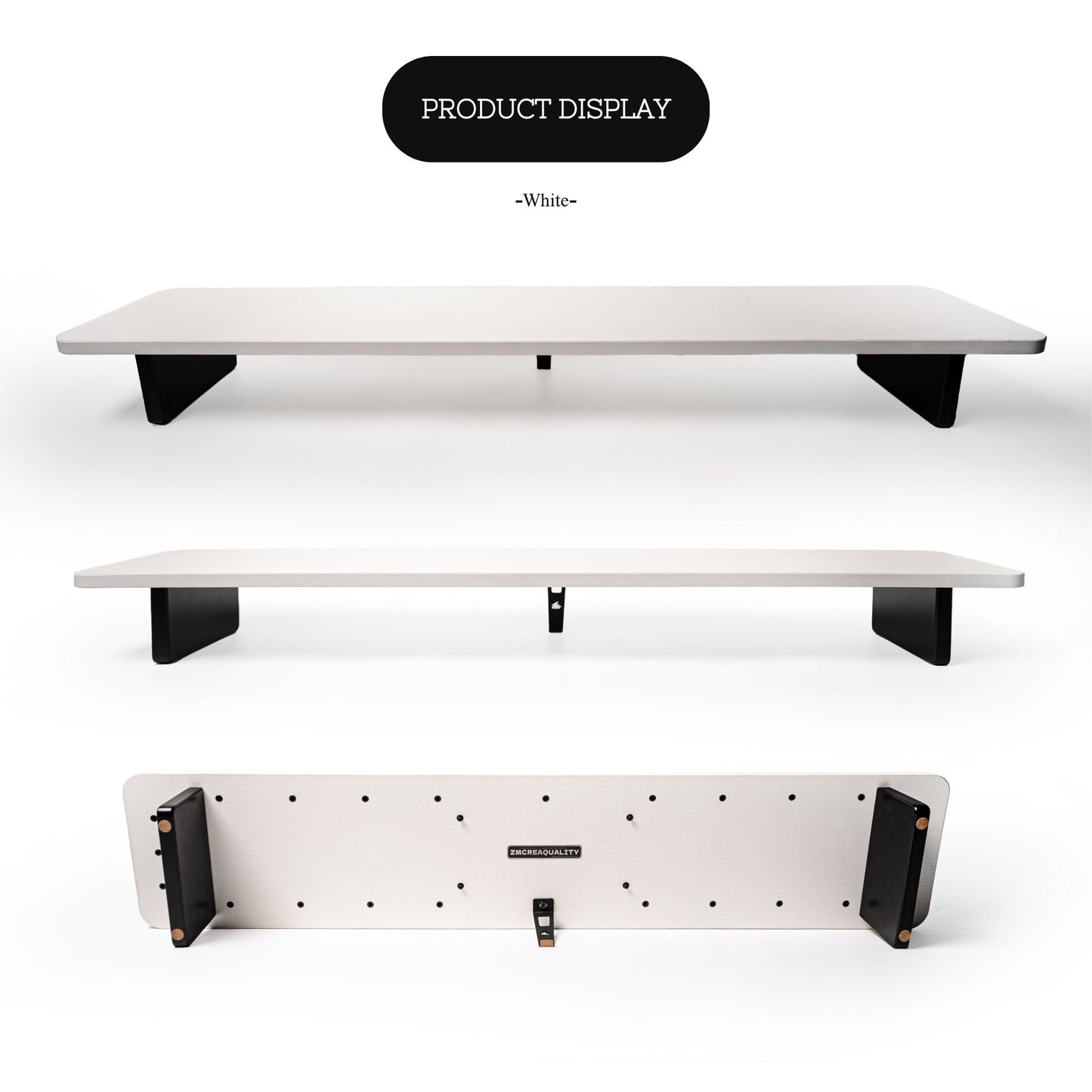 ZM M30 Ecological wood white monitor stand riser