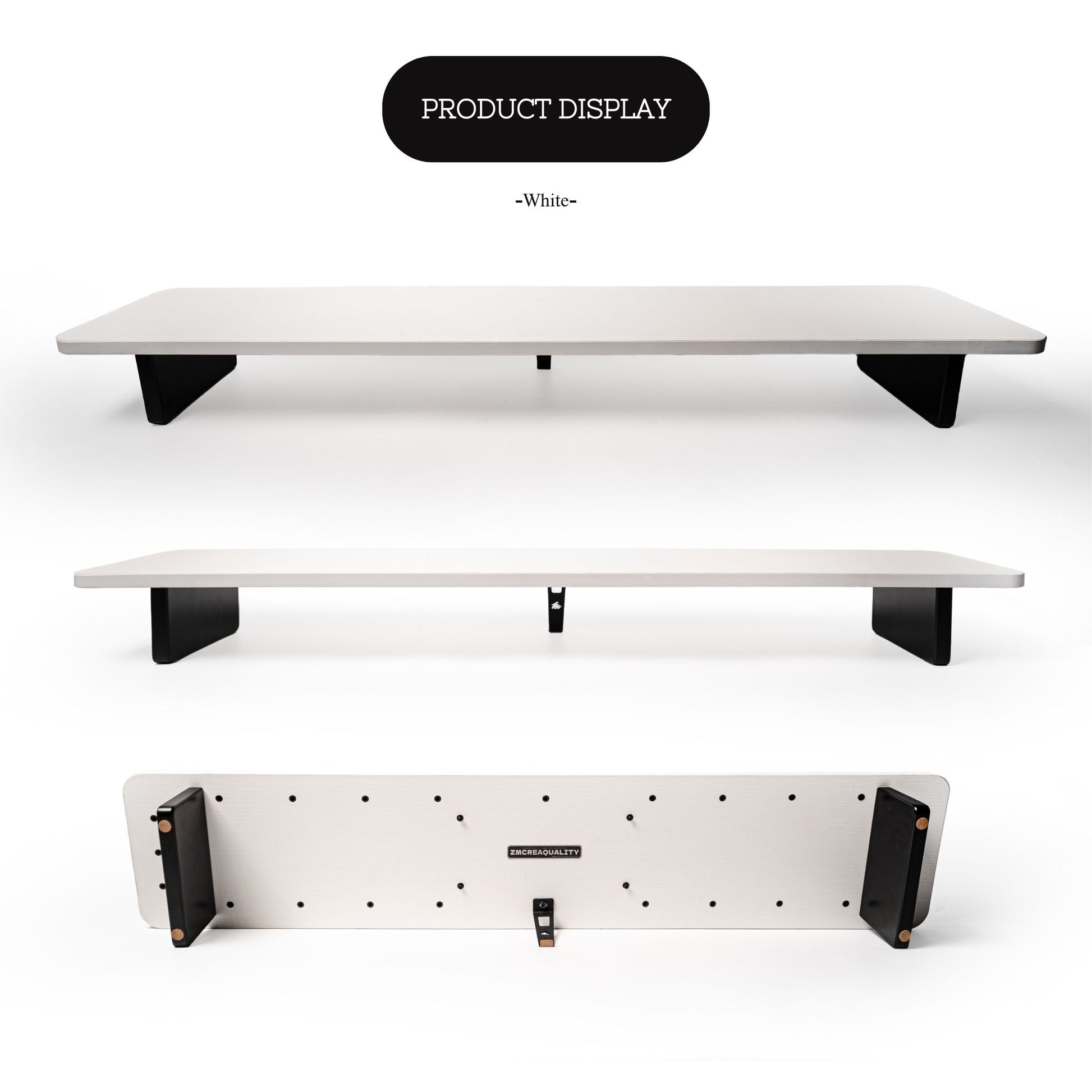ZM M30 Ecological wood white monitor stand riser
