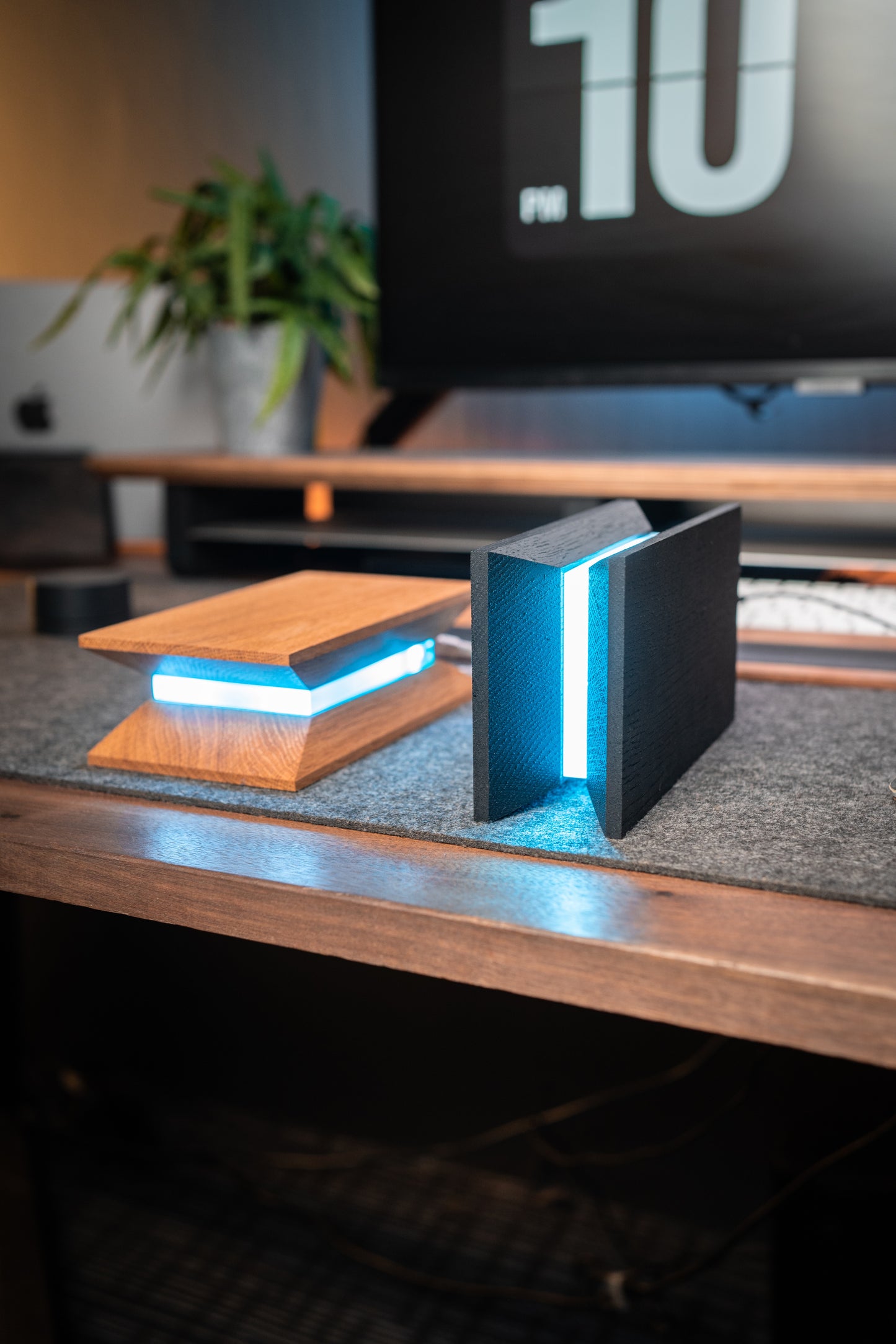 R20 Baser RhythmGlow: The Ultimate RGB Music Sync Monitor Stand for a Vibrant Desktop Experience