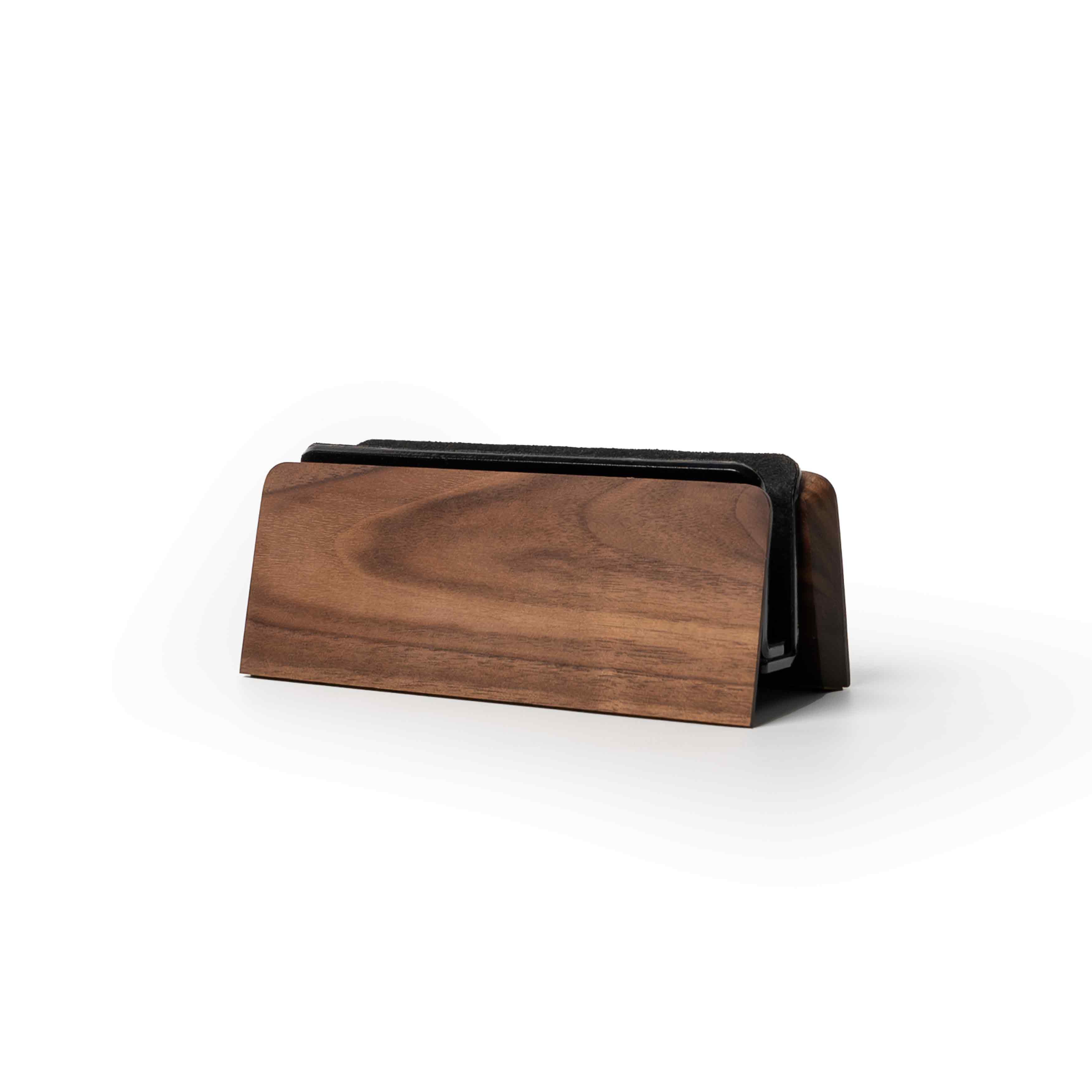 ZM Adjustable Laptop Stand – Solid Wood & Metal Ergonomic Riser for De