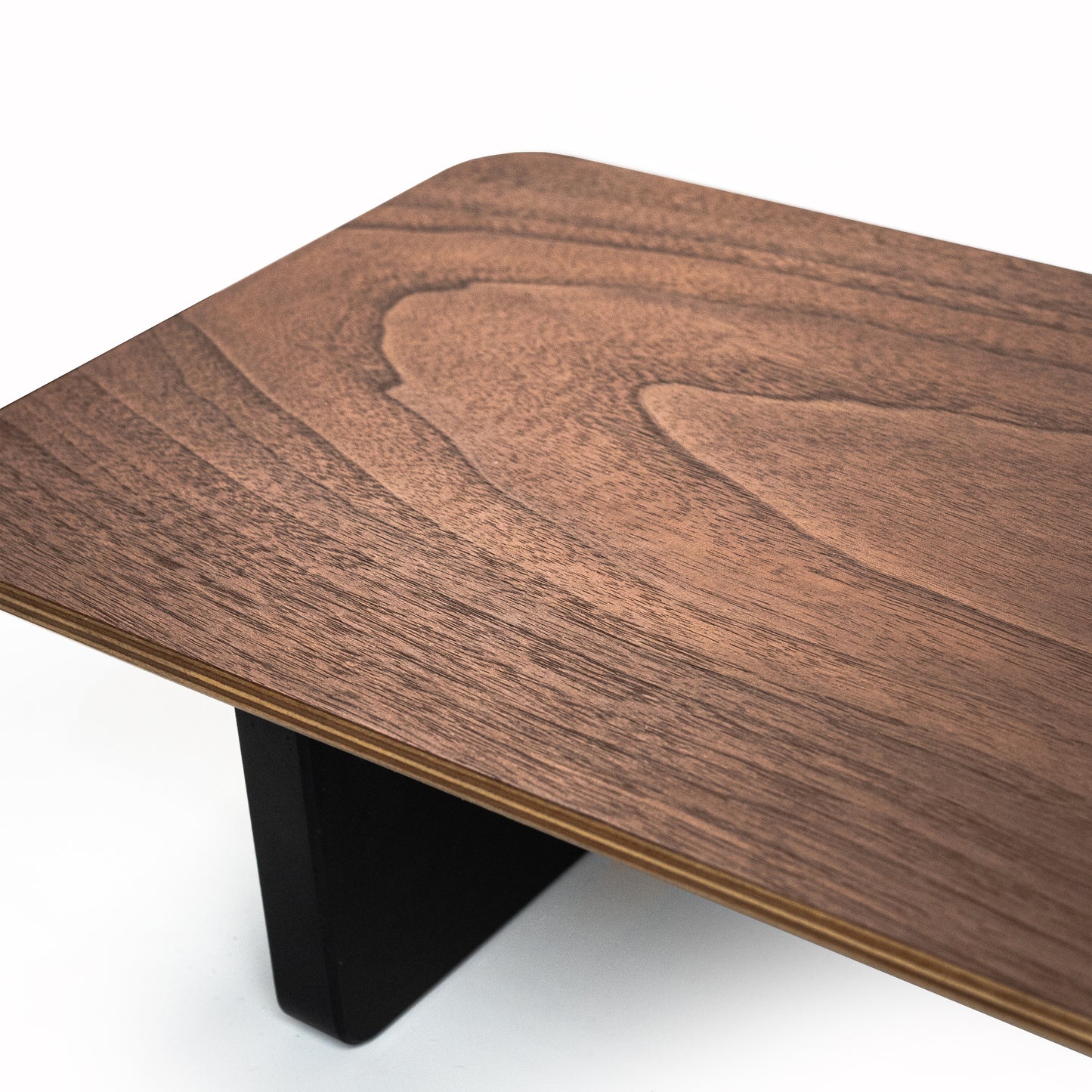 ZM Modular M10 Dual Monitor Stand: Handmade Birch & Walnut Multi-Layer Solid Wood Desktop Shelf