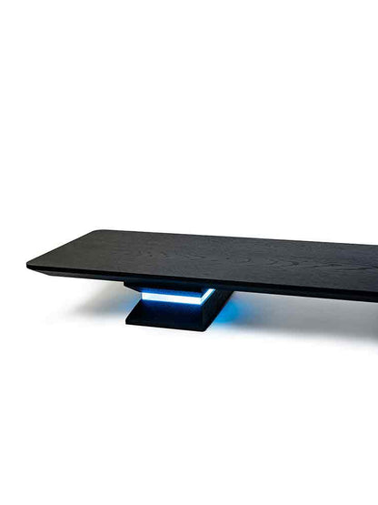 R20 Luminous Monitor Stand: The Ultimate RGB-Enhanced Wooden Display Stand for an Elevated Workspace